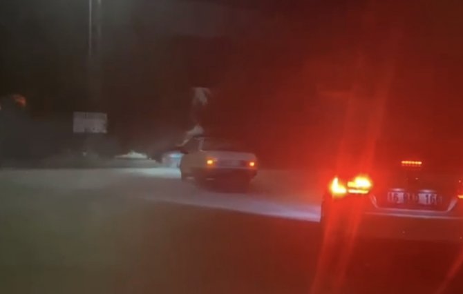 Drift Attı, 20 Bin Tl Ceza Yedi...o Anlar Kamerada