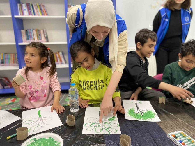 Depremzedelere Rulo Baskı Etkinliği