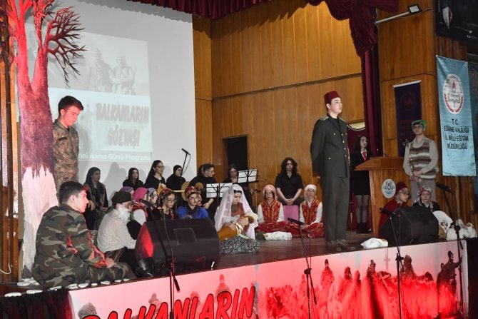 "Balkan Savaşları Şehitleri" Edirne’de Anıldı