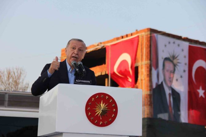 Cumhurbaşkanı Erdoğan Adıyaman’da Kalıcı Konutların Temelini Attı