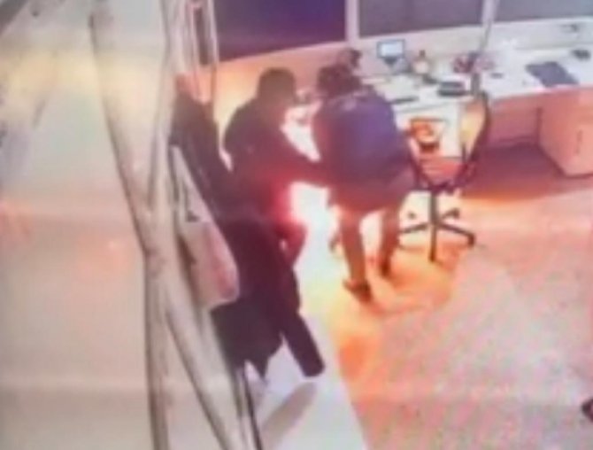 Batman’da İş Kazası Ucuz Atlatıldı, O Anlar Güvenlik Kamerasına Yansıdı