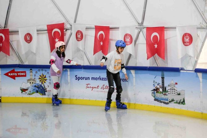 Keçiören’de Çocuklara Ücretsiz Paten Hizmeti