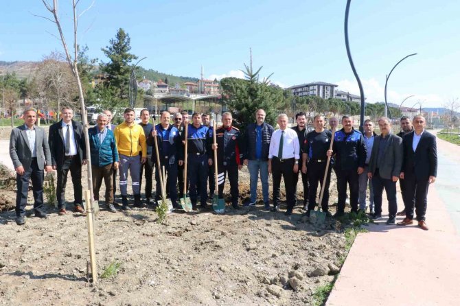 Taşova Millet Bahçesi’ne 3 Bin 500 Fidan