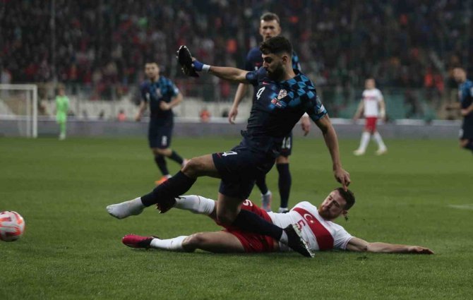 2024 Avrupa Şampiyonası Elemeleri: Türkiye: 0 - Hırvatistan: 2 (İ̇lk Yarı)