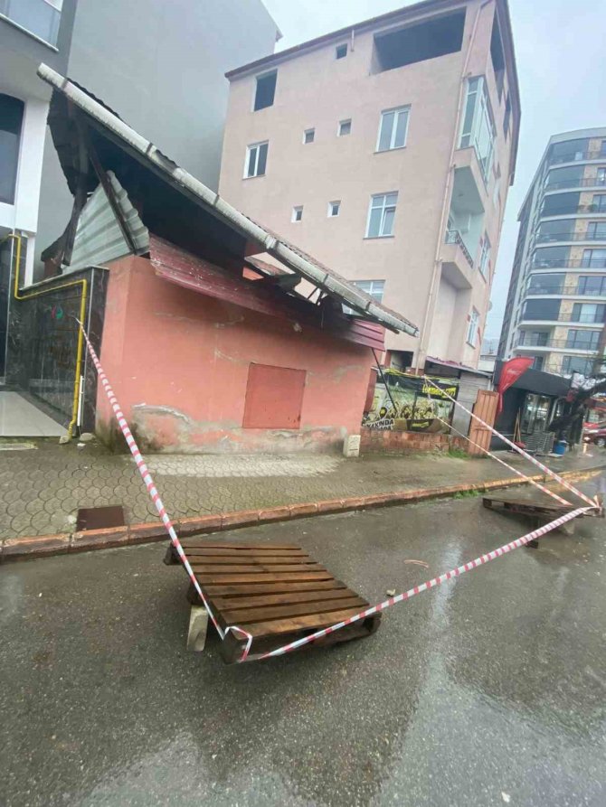 Giresun’da Fırtına Etkili Oldu