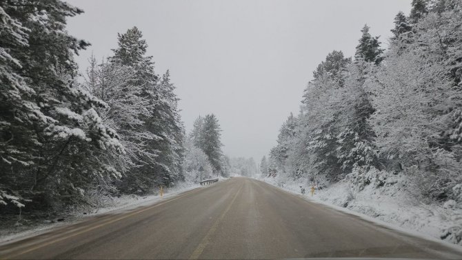 Karabük’te Kar Yağışı Etkili Oluyor