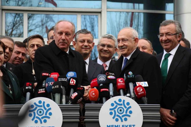 Chp Lideri Kılıçdaroğlu, Muharrem İ̇nce İle Görüştü