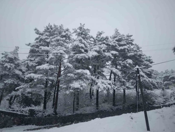 Tokat’ta Çamiçi Yaylası’na Bahar Karı