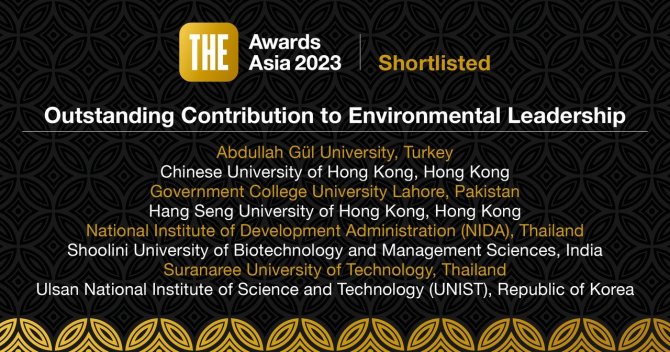 Abdullah Gül Üniversitesi, Times Asya 2023 Ödüllerinde Finalist Oldu