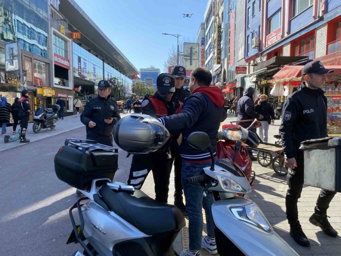 Bakırköy’de Dron Destekli Motosiklet Denetimi Yapıldı