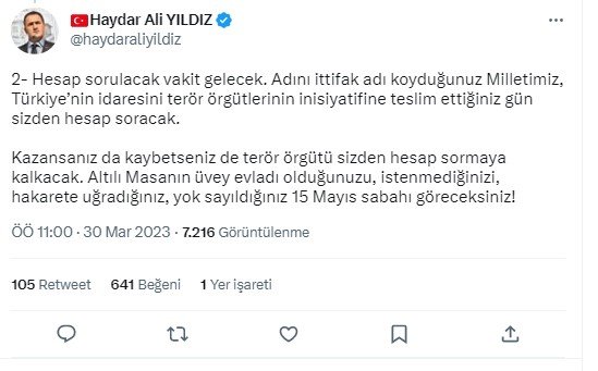 Ak Parti’li Yıldız’dan Akşener’i Terleten Sorular
