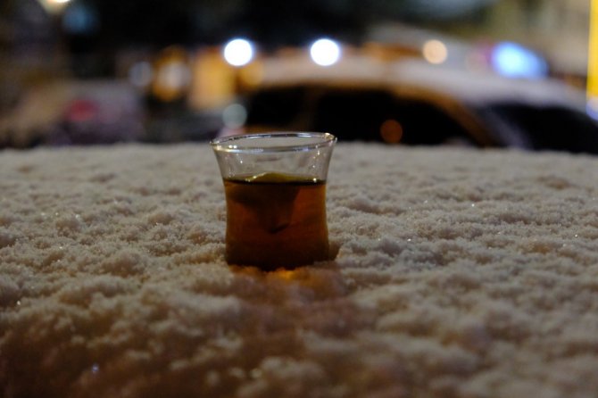 Erzincan Güne Karla Uyandı