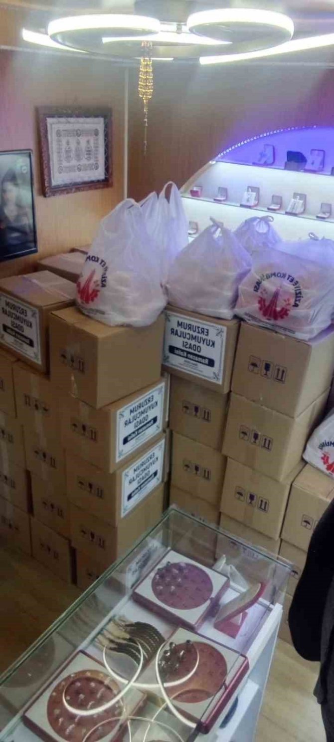 Erzurum Kuyumcular Odasından 500 Aileye Gıda Yardımı