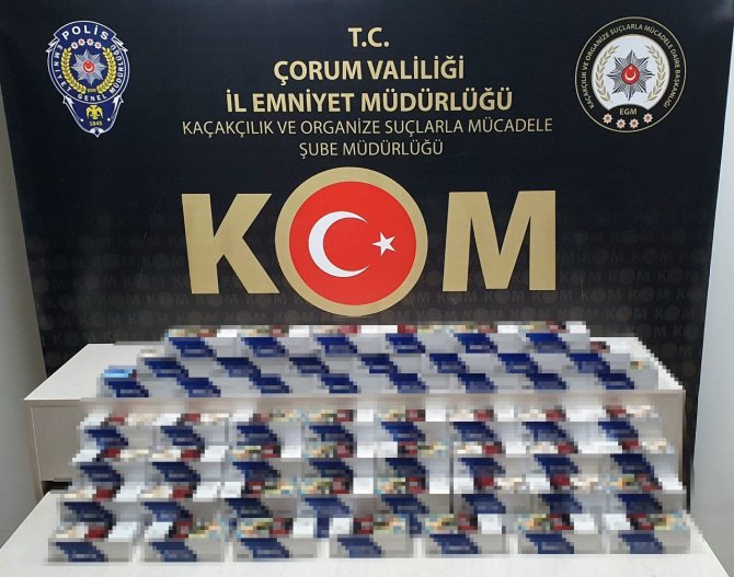 Çorum Polisinden Kaçak Alkol Ve Sigara Operasyonu