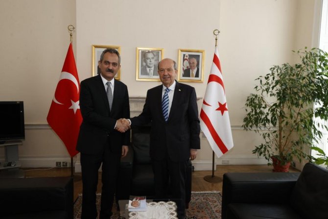 Milli Eğitim Bakanı Özer’den Kktc Cumhurbaşkanı Tatar’a Geçmiş Olsun Ziyareti