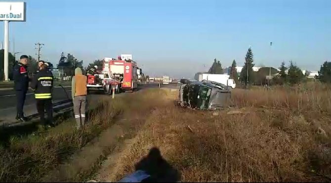 Tekirdağ’da Otomobil Takla Attı: 5 Yaralı