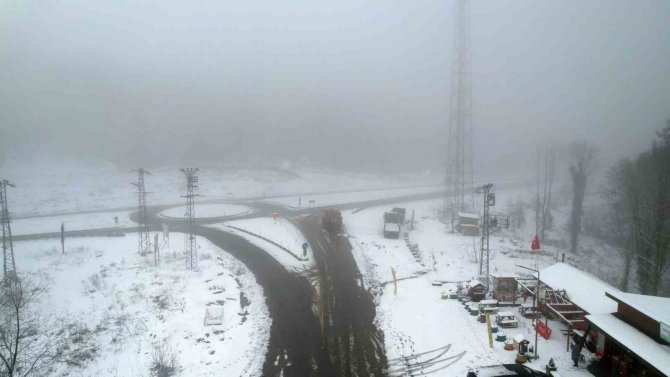 Zonguldak’ta Kar Ve Sis