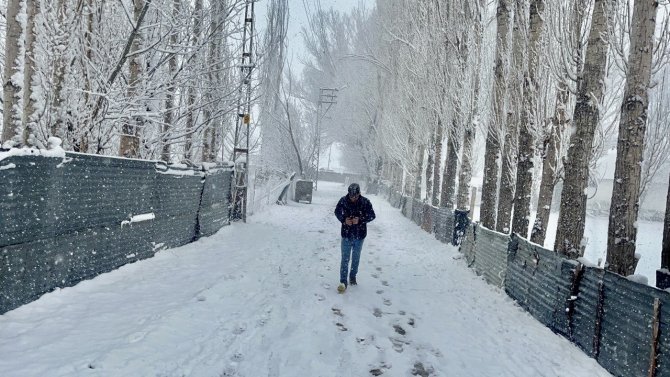 Bahara Hazırlanan Ağrı’da Kar Sürprizi
