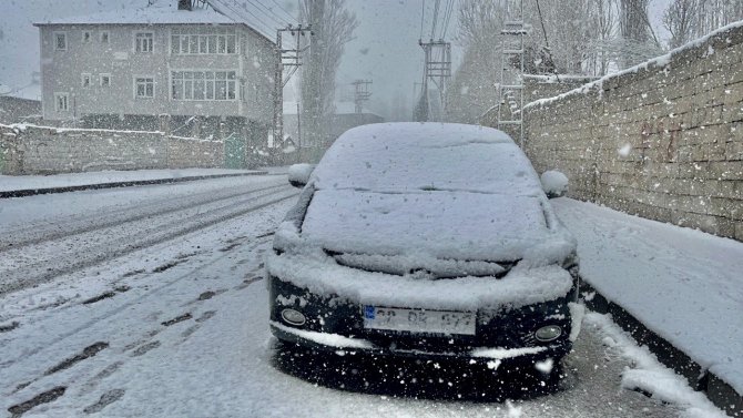 Bahara Hazırlanan Ağrı’da Kar Sürprizi