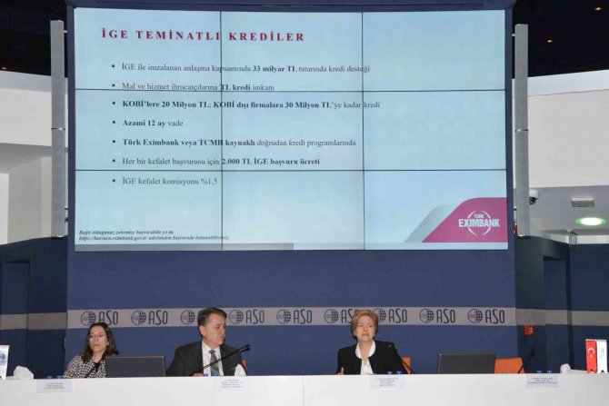 Aso Ve Türkiye İ̇hracat Kredi Bankası İş Birliğiyle Sigorta Programları Bilgilendirme Toplantısı Gerçekleştirildi