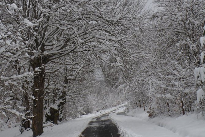 Göktepe Yaylasındaki Kar Manzaraları Görenleri Mest Ediyor