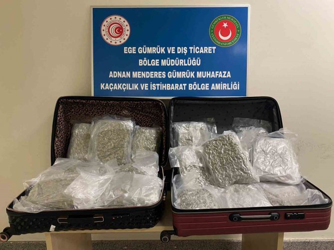 İ̇zmir’deki Havalimanında Valiz İçerisinden "Zehir" Çıktı