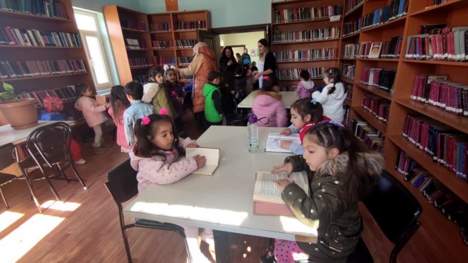 Çemişgezek’te Okul Öncesi Öğrencileri Kütüphaneyle Tanıştı