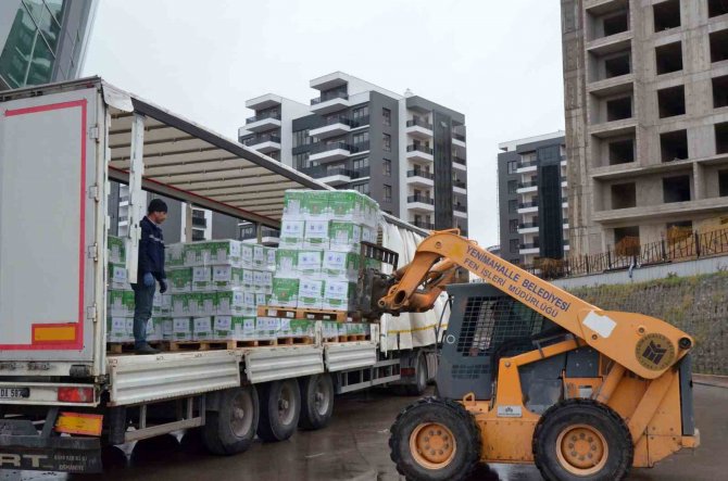 Yenimahalle Belediyesinin 104’üncü Yardım Tırı Yola Çıktı