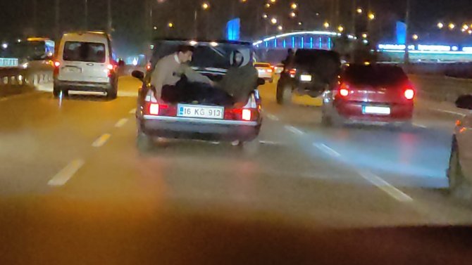 Bursa’da Ölüme Böyle Meydan Okudular, O Anlar Kamerada