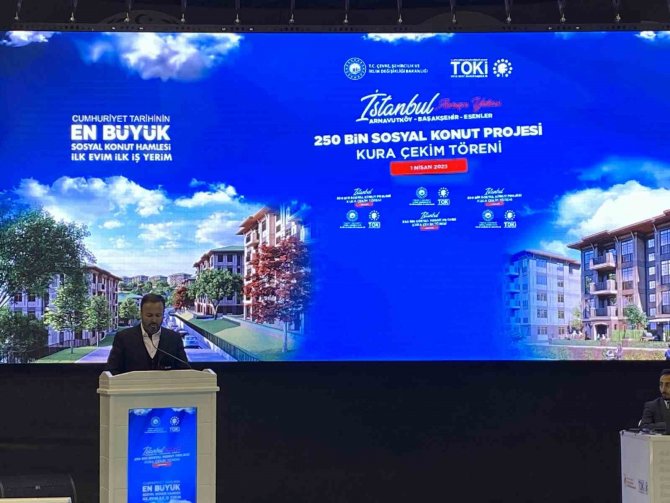 İ̇stanbul’da 250 Bin Sosyal Konut Projesi’nin Kura Heyecanı Yaşandı
