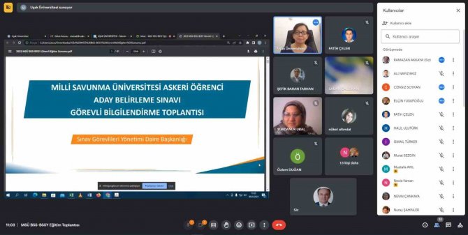 Msü Sınav Koordinasyon Kurulu, Uşak Üniversitesi’nde Toplandı