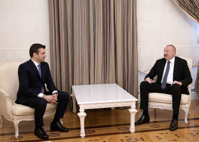 Selçuk Bayraktar Azerbaycan Cumhurbaşkanı İ̇lham Aliyev’i Ziyaret Etti