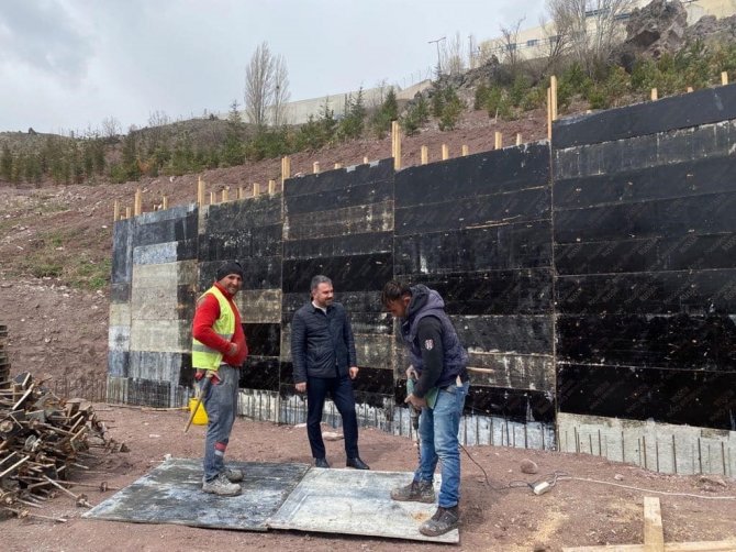 Pursaklar’da Toprak Kayması Riskine Karşı Önlem