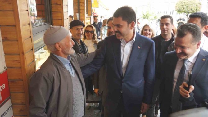 Bakan Kurum, Balıkesir’de Esnafı Ziyaret Etti