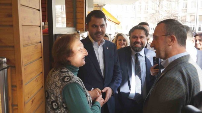 Bakan Kurum, Balıkesir’de Esnafı Ziyaret Etti