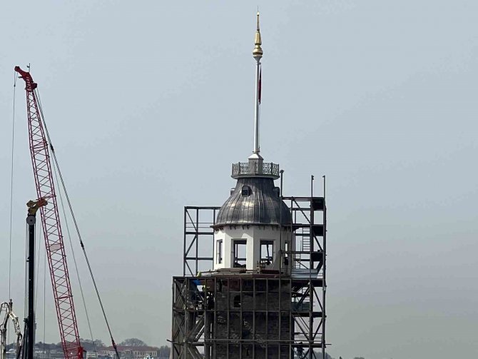 Kız Kulesi’nde Çalışmalarda Sona Yaklaşıldı, Kubbe Ortaya Çıktı