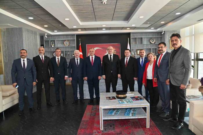 Başkan Ergün, Mhp Manisa Milletvekili Adaylarını Ağırladı