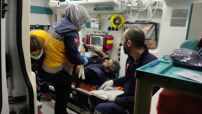 Ticari Taksinin Çarptığı Yaya Yaralandı