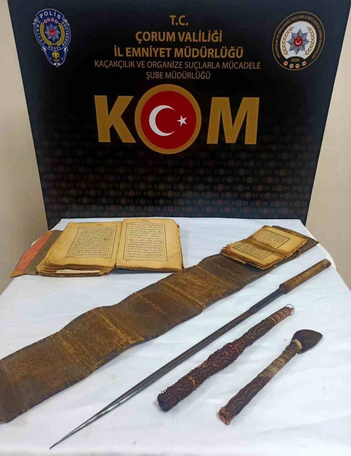 Çorum Polisinden Tarihi Eser Operasyonu