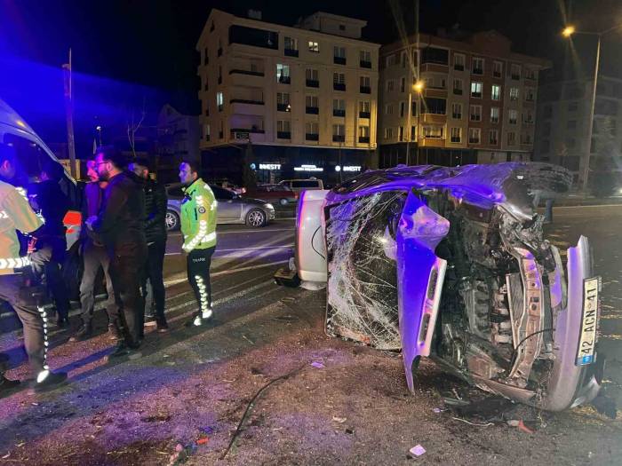 Nevşehir’de Kontrolden Çıkan Araç Takla Attı: 4 Yaralı