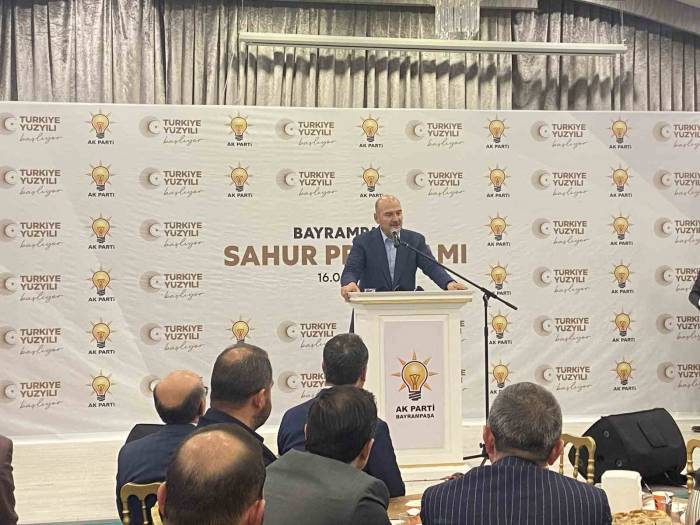 Süleyman Soylu Bayrampaşa’da Düzenlenen Sahur Programına Katıldı
