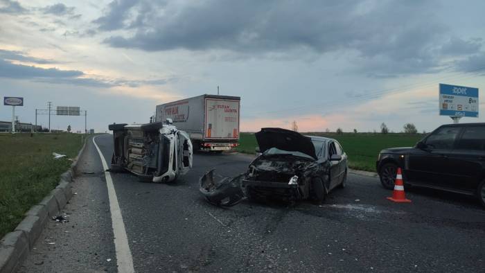Ergene’de Trafik Kazası: 3 Yaralı