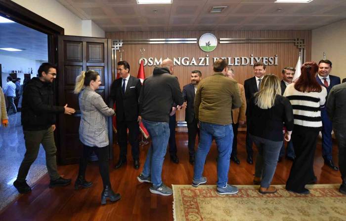 Başkan Dündar, Personelle Bayramlaştı