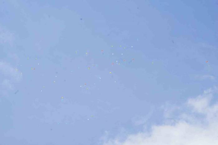23 Nisan Çocukları, Depremde Ölen Çocuklar İçin Gökyüzüne Balon Bıraktı