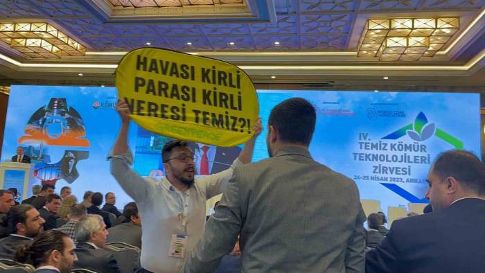 Başkentte Çevreci Vatandaştan Kömür İşletmelerine Protesto