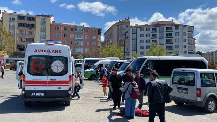 Çorlu Otogarı’nda Görünmez Kaza