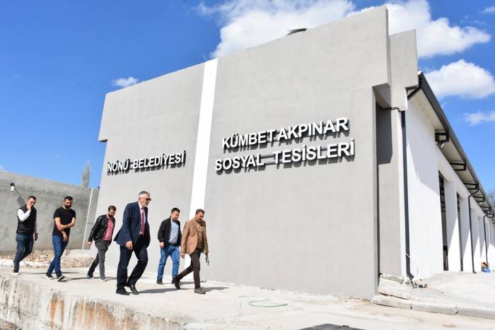 İnönü Kümbet Akpınar Mahallesindeki Sosyal Tesis Projesinde Hızla Sona Yaklaşılıyor