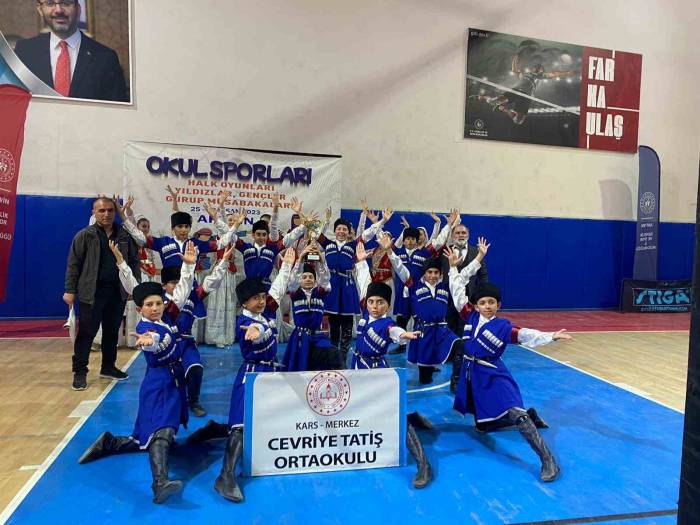 Kars Cevriye Tatiş Ortaokulu 1’inci Oldu