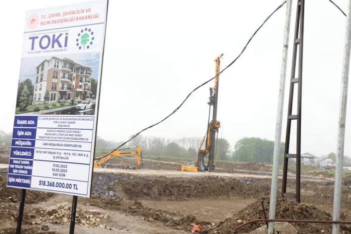 Sosyal Konut Projesinin Temelleri Atıldı