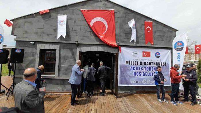 Kars’ta Millet Kıraathanesi Açıldı